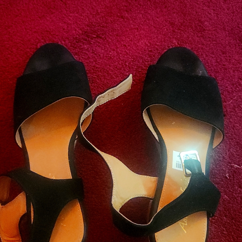 Ladies 7 1/2 clog sandles with free earrings